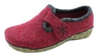 Fischer Damen-Hütten-Schuh brombeer  Hausschuhe