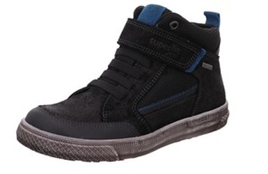 Legero Stiefelette Leder \ LUKE SCHWARZ/BLAU VELOUR/TEXTIL/TECNO Kinderschuhe