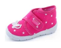 Fischer Kinder Klett viola   Hausschuhe