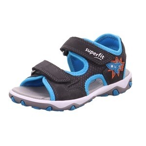 Legero Sandale Synthetik \ MIKE 3.0 GRAU/TÜRKIS VELOUR/TEXTIL Kinderschuhe