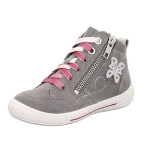Legero Stiefelette Leder \ TENSY HELLGRAU VELOUR/EFFEKTLEDER/TEXTIL Kinderschuhe