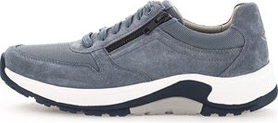 Gabor Shoes Rolling Soft Sneaker blau NAUTIC Dreamvelour/Mesh Herren