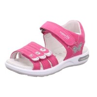 Legero Sandale Leder \ EMILY PINK/SILBER VELOUR Kinderschuhe