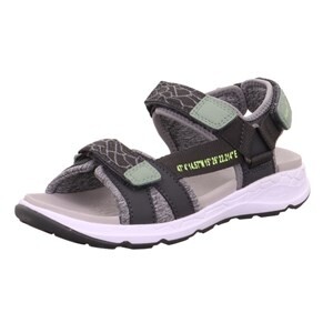 Legero Sandale Synthetik \ CRISS CROS GRAU/HELLGRAU SYNTHETIK/TEXTIL Kinderschuhe