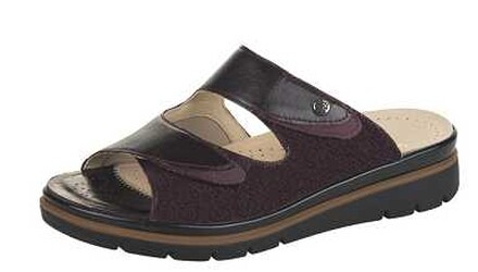 Fidelio 595020 Hallux Pantoffel Schwarz Amalfi/Licen Multi Str D-Halbschu Damen