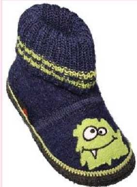 Beck Hüttenschuh Monster   Hausschuhe